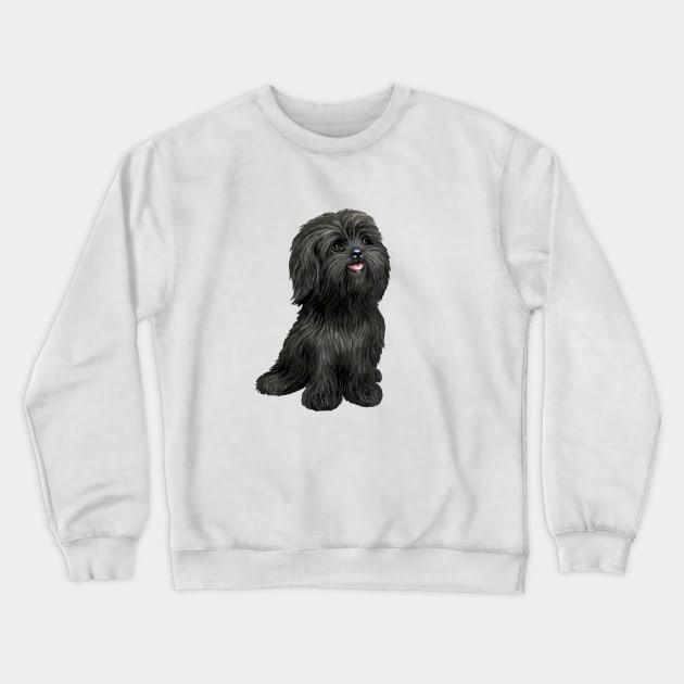 Adorable Black Shih Tzu Crewneck Sweatshirt by Dogs Galore and More